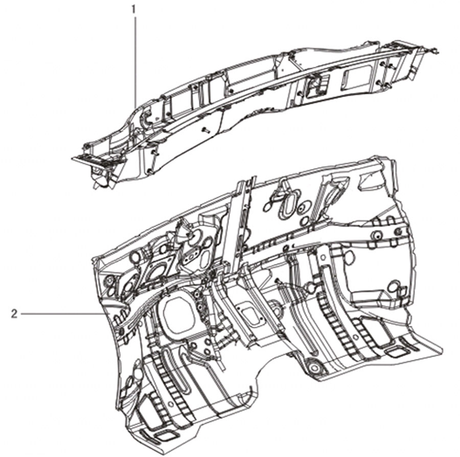scheme for передний обтекатель