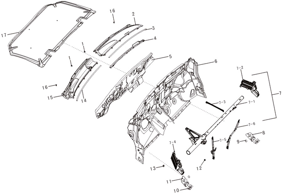 scheme for моторный отсек
