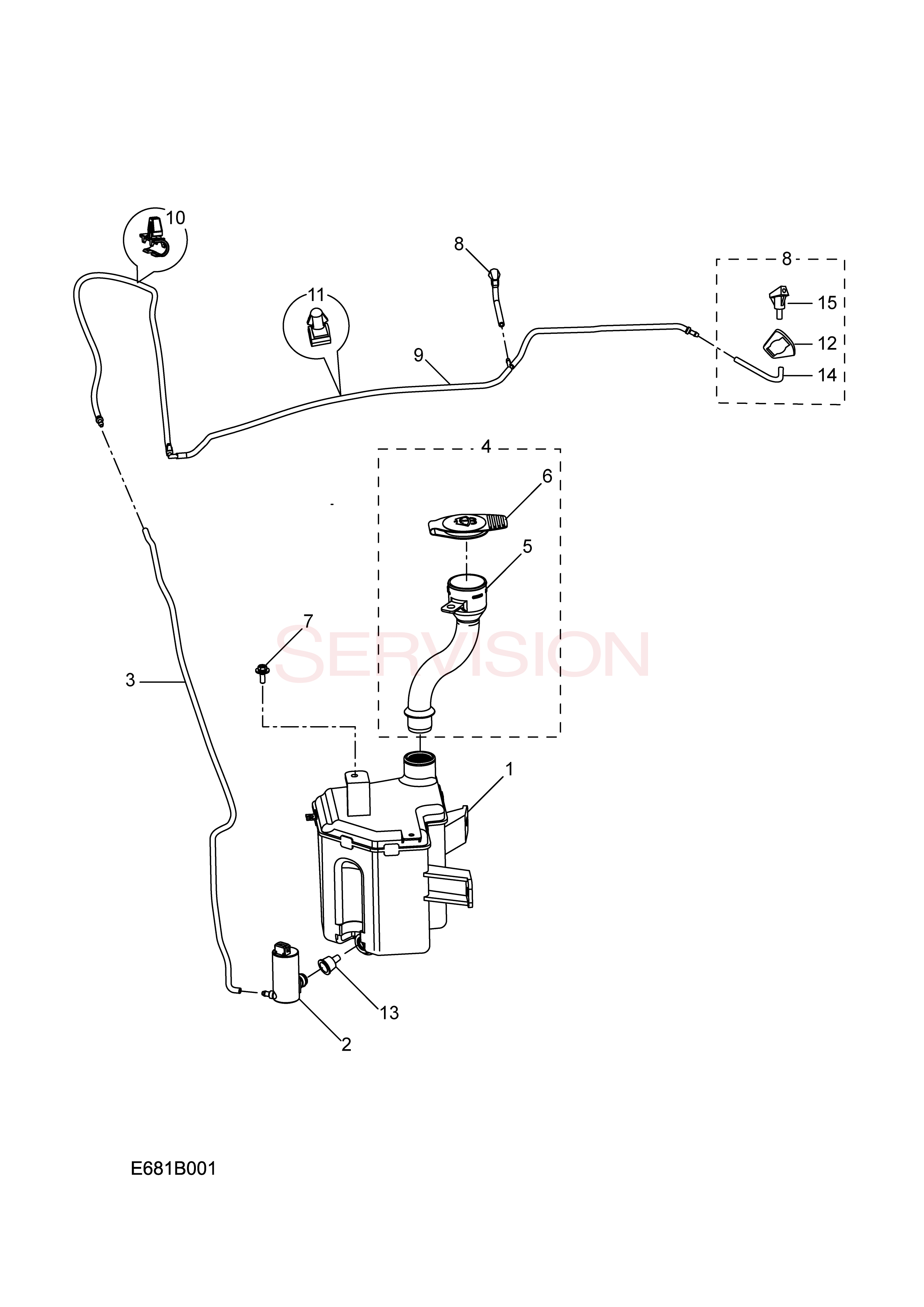 scheme for омыватель стекла