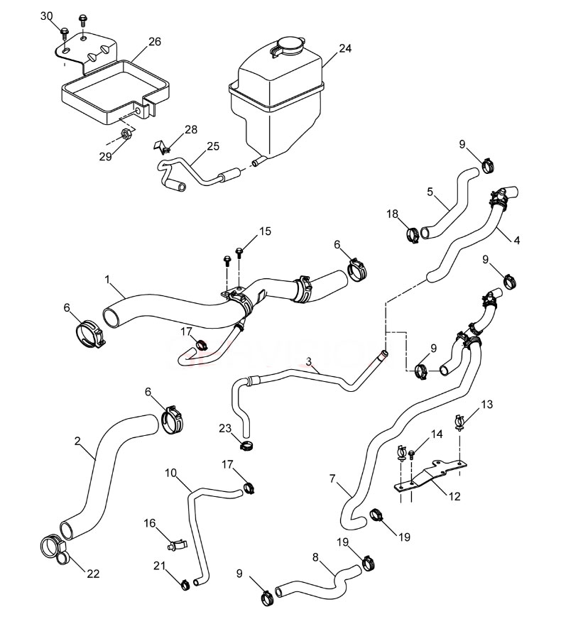 scheme for расширительный бак