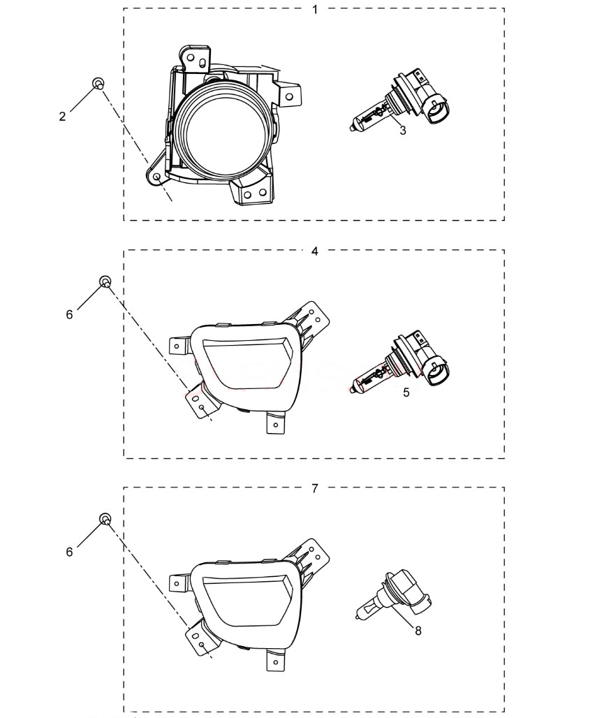 scheme for противотуманные фары