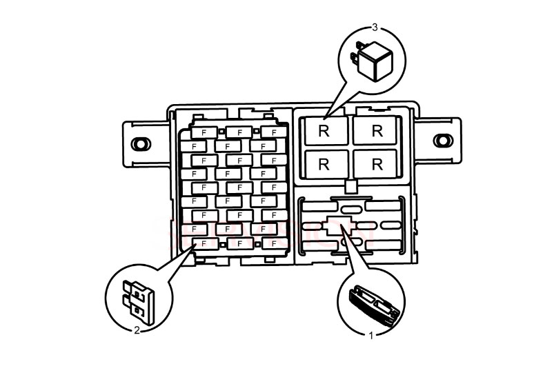 scheme for блок предохранителей в кабине