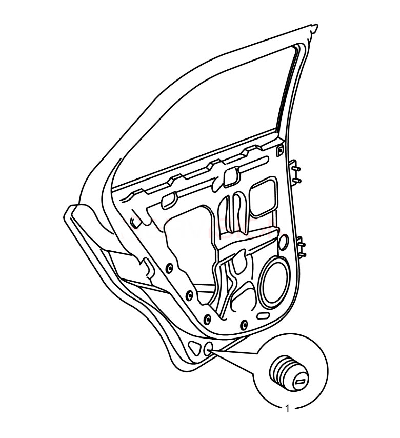 scheme for отбойник задней двери