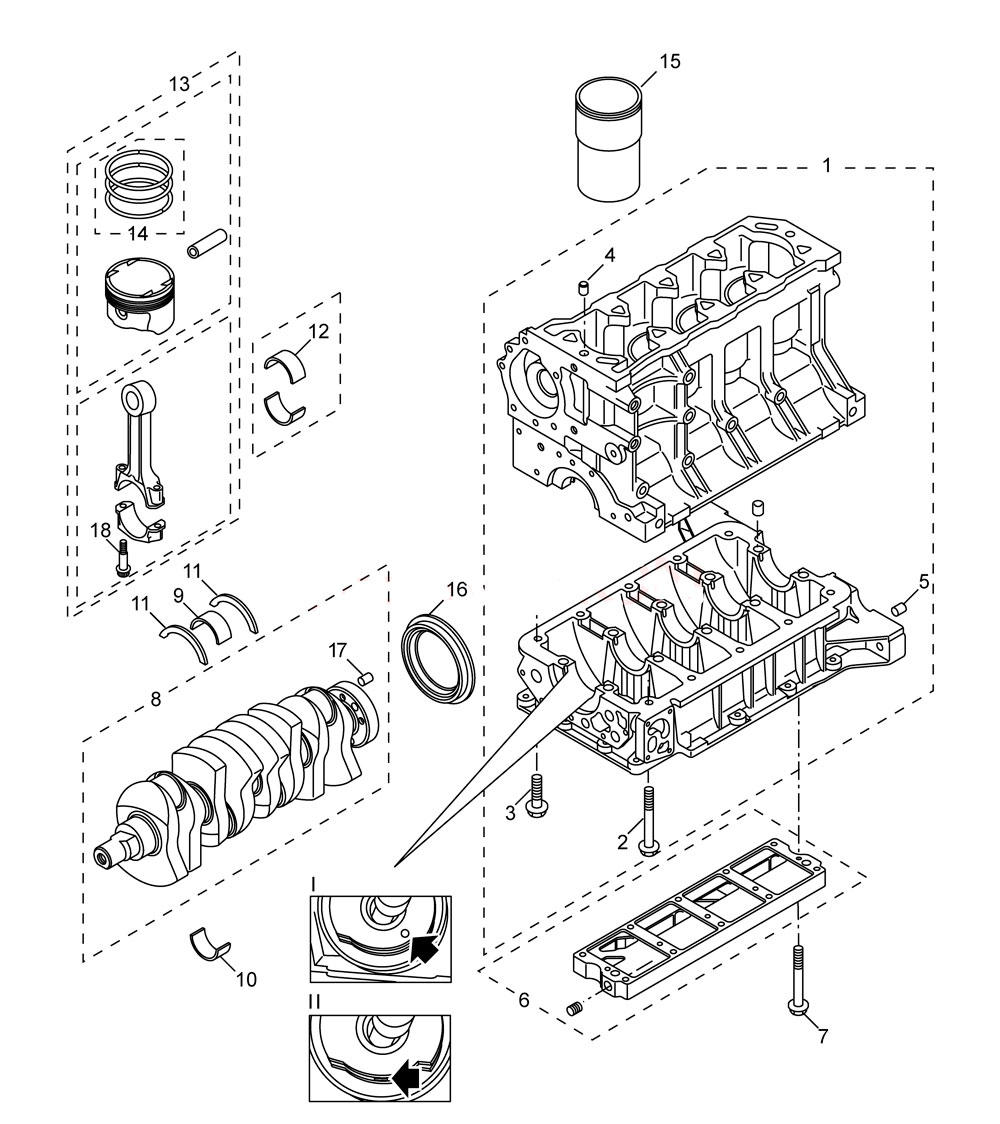 scheme for блок цилиндров (1.8T+1.8L)
