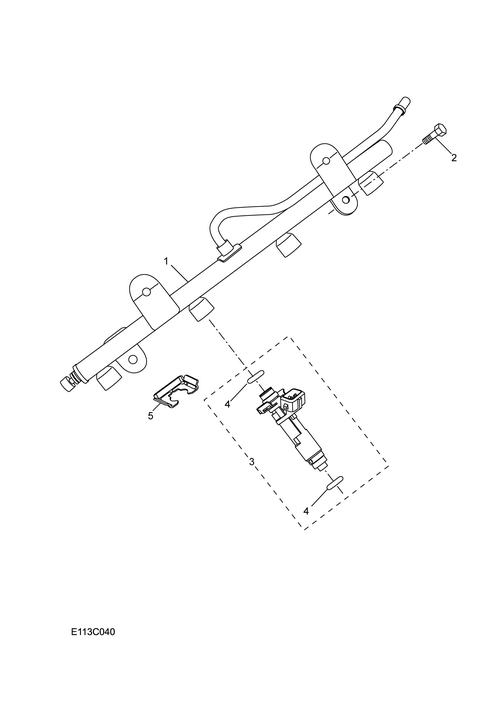 scheme for топливная рампа и инжектор (1.5L)