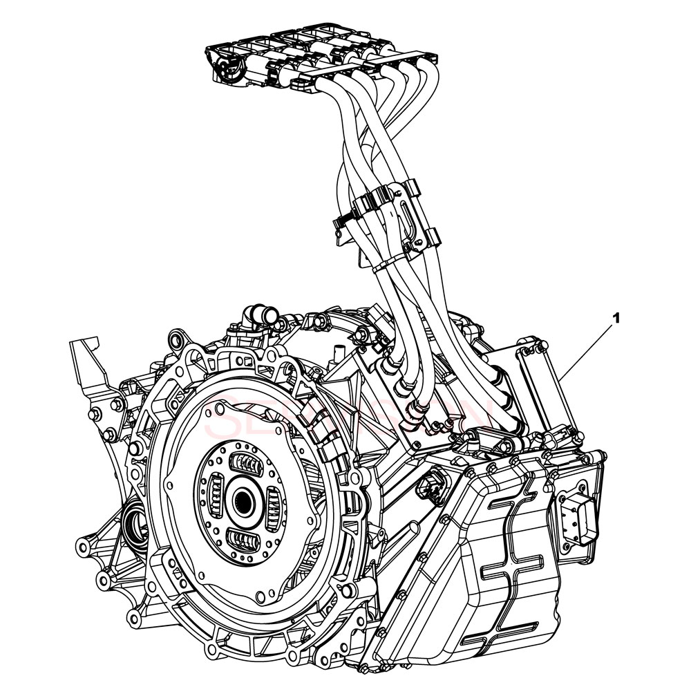 scheme for кпп DCT  (PLUG IN HYBRID)