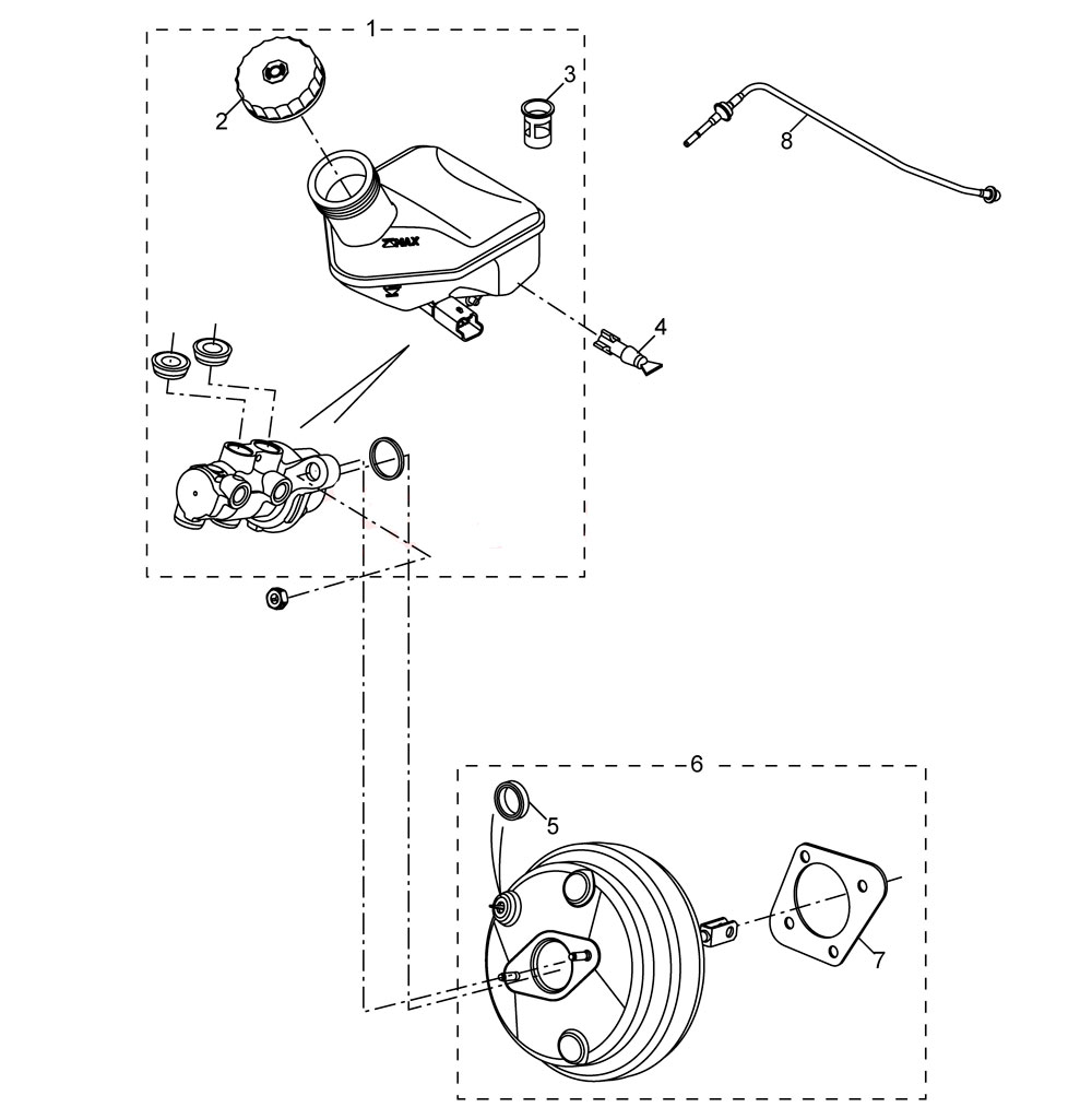 scheme for вакуумный усилитель тормозов