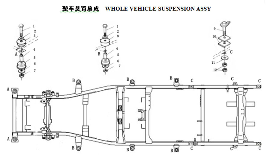 scheme for подушки кузова