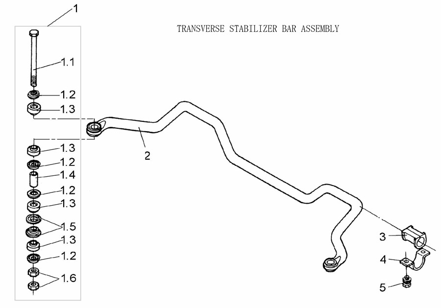 scheme for передний стабилизатор