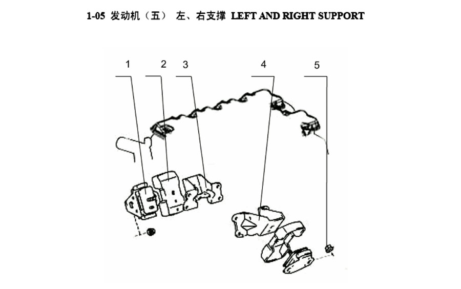scheme for 4G22D4   подушки двигателя