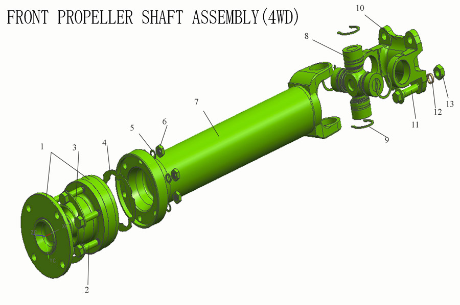 scheme for вал карданный 4