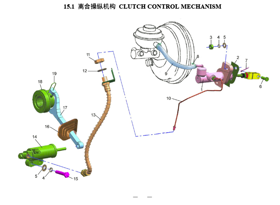 scheme for сцепление