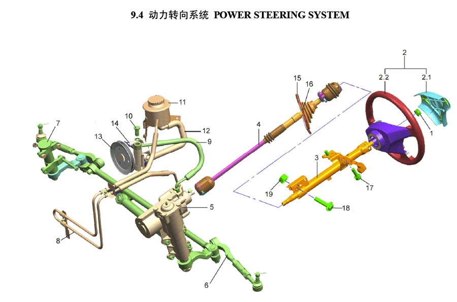 scheme for рулевое управление 4G22D4